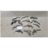 Image 1 : Collection of Approximately 16 Vintage Die-Cast Metal Western-Style Toy Cap Gun Revolvers