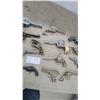 Image 3 : Collection of Approximately 16 Vintage Die-Cast Metal Western-Style Toy Cap Gun Revolvers