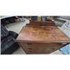 Image 3 : Vintage 1930s-1940s Art Deco Waterfall 3-Drawer Dresser 36”×38”×18” with Scalloped Beveled Mirror