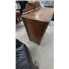 Image 4 : Vintage 1930s-1940s Art Deco Waterfall 3-Drawer Dresser 36”×38”×18” with Scalloped Beveled Mirror