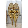 Image 2 : Two Pairs of Vintage Snowshoes: Faber and Rebaf, Made in Canada, with Leather Bindings