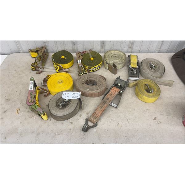 Lot of 5 Ratchet Straps (2 Are New)