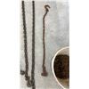 Image 3 : Pail of Chains with Hooks, Approx 7 Chains, Longest is 16ft
