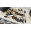 Image 1 : Large Lot of Screwdrivers and Black Plastic Toolbox
