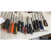 Image 7 : Large Lot of Screwdrivers and Black Plastic Toolbox