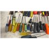 Image 8 : Large Lot of Screwdrivers and Black Plastic Toolbox