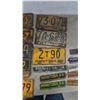 Image 4 : Collection of Vintage Manitoba License Plates, 1950s-1970s, Including Framed 1957 Keystone Province