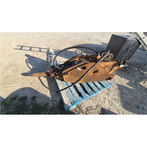 NPK Hydraulic Breaker Excavator Attachment, 1300 lb, with Manual and Extra Parts and Gaskets