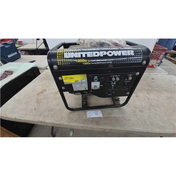 UnitedPower GG1300 Gasoline Generator, 1300W Max/1000W Running, 3.0 HP P154 Engine