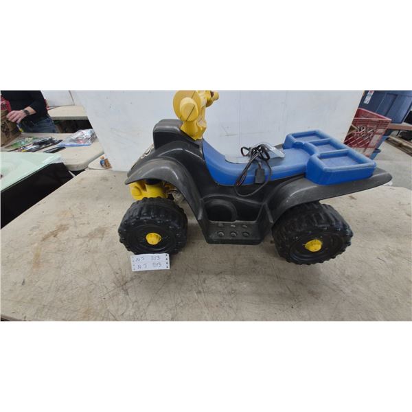 Fisher-Price Power Wheels Lil' Quad Children's Ride-on ATV with All Balls Racing Decals