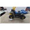 Image 1 : Fisher-Price Power Wheels Lil' Quad Children's Ride-on ATV with All Balls Racing Decals