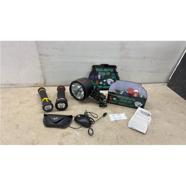 Brinkmann Q-Beam Max Million Spotlight, Flashlights, Poker Chips