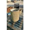 Image 1 : Barkman Style Exposed Aggregate Concrete Outdoor Litter Receptacle with Plastic Liner