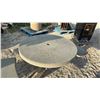 Image 2 : Barkman Style Concrete Table with 3 Attached Benches, Table 31” H × 40”, Plus Seating