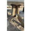 Image 4 : Barkman Style Concrete Table with 3 Attached Benches, Table 31” H × 40”, Plus Seating