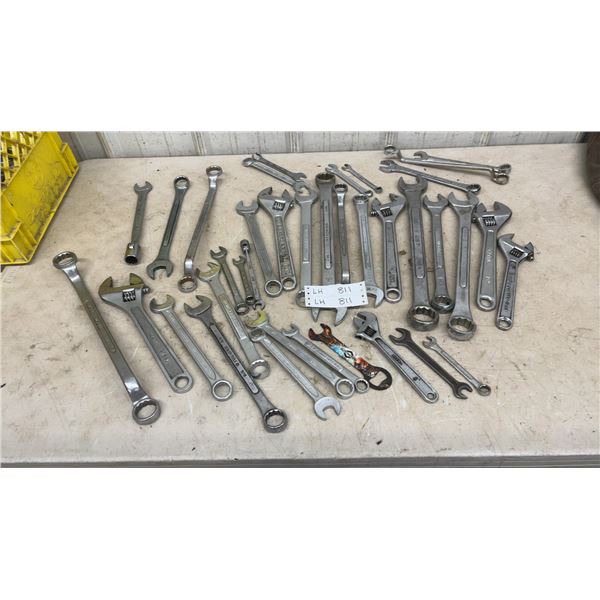 Assorted Wrenches: Craftsman, Indestro, Jet, Extra