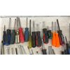 Image 3 : Mastercraft Red Metal Toolbox and Assorted Screwdrivers, Nut Drivers