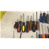 Image 5 : Mastercraft Red Metal Toolbox and Assorted Screwdrivers, Nut Drivers