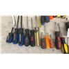 Image 6 : Mastercraft Red Metal Toolbox and Assorted Screwdrivers, Nut Drivers