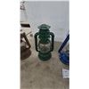 Image 4 : Five Assorted Vintage Kerosene Hurricane Lanterns in Rust, Green, Blue, Red