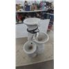 Image 2 : Three-Tiered Cascading Water Fountain with Textured Stone-Look Finish and Circulating Pump 27” Tall