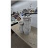 Image 3 : Three-Tiered Cascading Water Fountain with Textured Stone-Look Finish and Circulating Pump 27” Tall