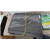 Image 3 : 2 Woven Polyethylene Tarpaulins, Green and Grey, One 9' × 12' and One Much Larger