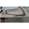 Image 3 : Antique Hand Scythe with Curved Wooden Snath and Two Grips