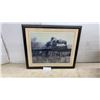 Image 1 : Framed Photograph of Canadian National Railways Steam Locomotive No. 6218 on Trestle Bridge
