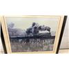 Image 5 : Framed Photograph of Canadian National Railways Steam Locomotive No. 6218 on Trestle Bridge