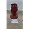 Image 1 : Vintage Adlake Kero Railroad Lantern with Red Ribbed Glass Globe