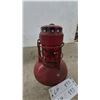 Image 2 : Vintage Adlake Kero Railroad Lantern with Red Ribbed Glass Globe