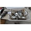 Image 1 : Bin of Assorted Automotive Sealed Beam Headlights, Rectangular and Round