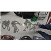 Image 1 : 3 Heavy-Duty Galvanized Steel Tow Chains with Grab and Clevis Hooks, 16' to 20'