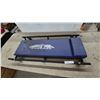 Image 1 : Pit Stop Automotive Creeper with Blue Padded Body, Black Metal Frame, Six Swivel Casters