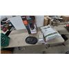 Image 1 : New Shop Iron Portable Abrasive Blaster Kit, Helmet, Gloves and GreenGrit 30-60 Media Full bag