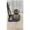 Image 6 : Three Wall-Mount Kerosene Lamps with Glass Chimneys and 2 with Metal Reflectors