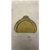 Image 4 : Antique Brass and Cast Metal Lot: Vanity Mirror Frame, Picture Frame, Wall Plaque
