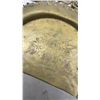 Image 5 : Antique Brass and Cast Metal Lot: Vanity Mirror Frame, Picture Frame, Wall Plaque