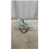 Image 11 : Framed Enamel Art, Bronze Sculpture, Ceramic Bowl with Carrot Motif, Wire Tree Sculpture