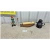 Image 1 : Vintage Black Ceramic Novelty Police Officer Teapot, Pall Mall Cigarette Holder