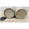 Image 8 : Two-Tone Stoneware 1-Gallon Jug and Pickle Crock