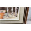 Image 3 : Three Framed Artworks: M. Reimer 1986 Birch Landscape