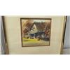 Image 8 : Three Framed Artworks: M. Reimer 1986 Birch Landscape