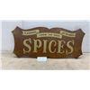 Image 1 : Vintage-Style Wooden Double-Sided Decorative Sign, “Spices — Flavours From the Ends of the Earth”