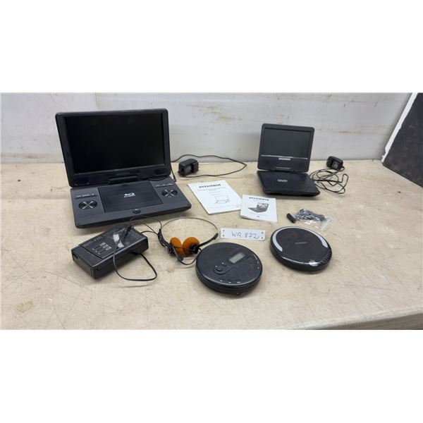 Sylvania SDVD1187 Portable Blu-Ray/DVD Player, Portable DVD Player, CD Players