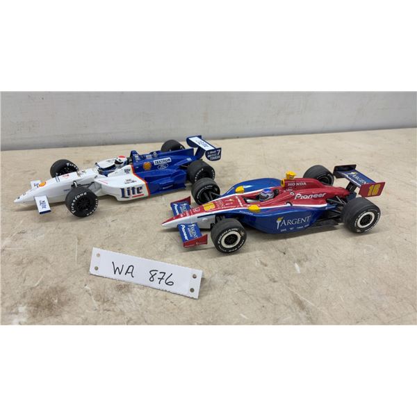 Die-Cast CART Model Race Cars Including Papis #7 Miller Lite and Bräck #16 Pioneer Argent
