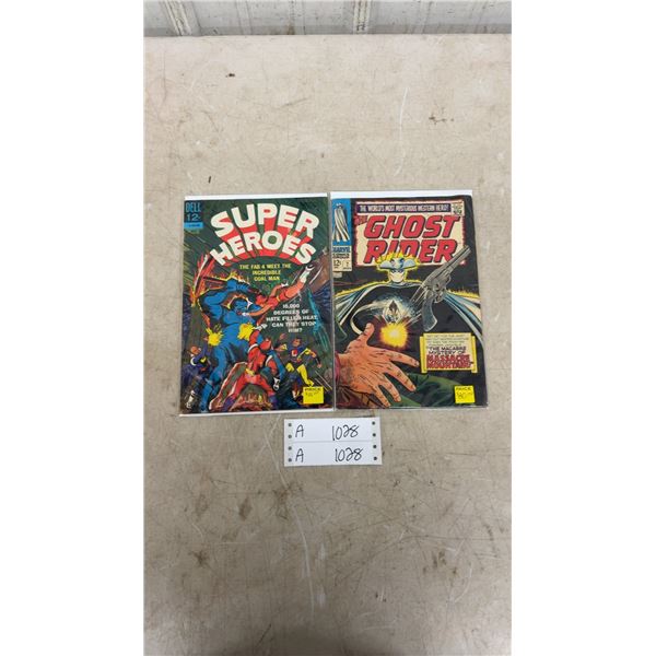 Dell Super Heroes and Marvel the Ghost Rider Vintage Comic Books