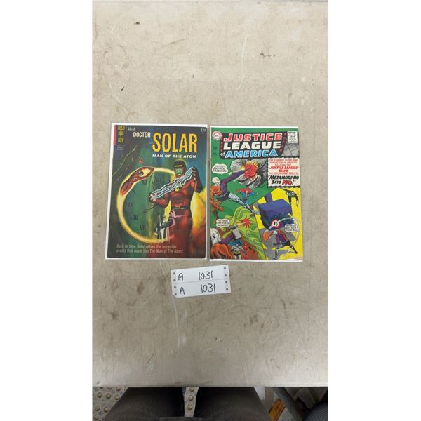 Gold Key Doctor Solar Man of the Atom and DC Justice League of America #42 Comics