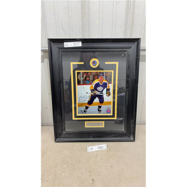 Marcel Dionne Los Angeles Kings Autographed Framed Photograph with Medallion, 18.5” × 23”